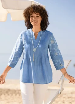 Damen Mona Tuniken|Basics<Tunika mit Biesenzier