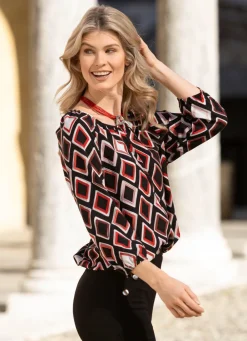 Damen Mona Tuniken<Tunika mit farbbrillantem Druck
