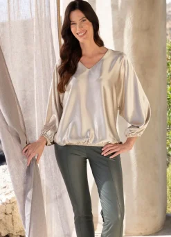 Damen Mona Tuniken|Basics<Tunika mit Fledermausärmeln
