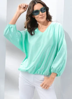 Damen Mona Tuniken|Basics<Tunika mit Fledermausärmeln
