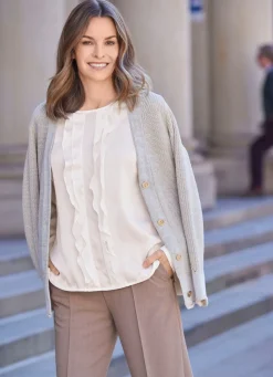 Damen Mona Tuniken|Basics<Tunika mit Stufen-Volants