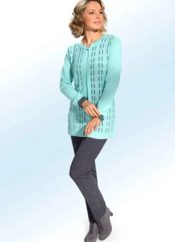 Damen Mona Schlupfhosen<Tweedhose in bequemer Schlupfform