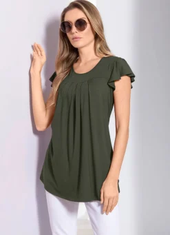 Damen Mona Tuniken|Basics<Unifarbene Shirt-Tunika