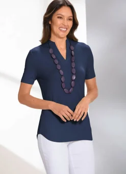 Damen Mona Tuniken|Basics<Unifarbene Shirt-Tunika
