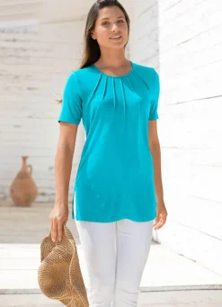 Damen Mona Tuniken|Basics<Unifarbene Shirt-Tunika