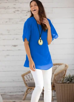 Damen Mona Tuniken|Basics<Unifarbene Tunika