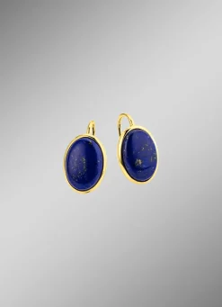Damen Mona Ohrschmuck<Vergoldete Ohrringe mit Lapislazuli