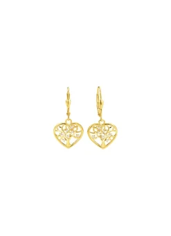 Damen Mona Ohrschmuck<Vergoldete Ohrringe mit Zirkonia