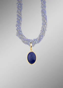 Best Vergoldeter Anhänger mit Lapislazuli Damen Anhänger