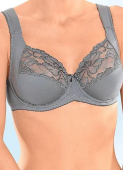Sale Viania Zweierpack Bügel-BH mit Elastikspitze Damen Bh Mit Spitze|Bh Mit Bügel