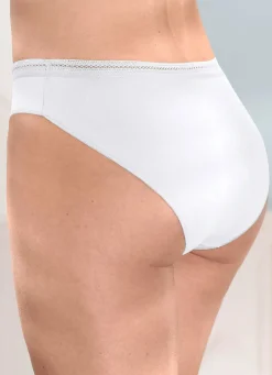 New Viererpack Slips mit dekorativem Elastikbund Damen Slips