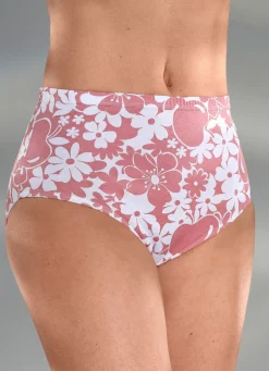 Viererpack Slips mit Floraldessin Damen Slips