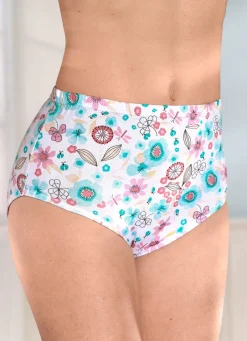 Discount Viererpack Slips mit Gummizug im Bund Damen Slips