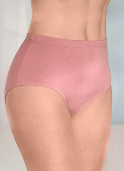Hot Viererpack Slips mit Gummizug im Bund Damen Slips