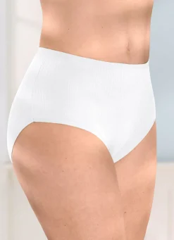 New Viererpack Slips mit Rippenstruktur Damen Slips