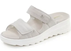 Clearance Waldläufer, bequeme Damen-Pantoletten, Weite H, mit herausnehmbarem Fußbett Damen Pantoletten