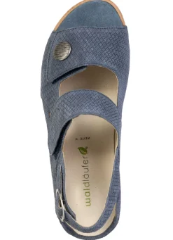 Discount Waldläufer, bequeme Damen-Sandalen, Weite H, mit herausnehmbarem Fußbett Damen Sandalen