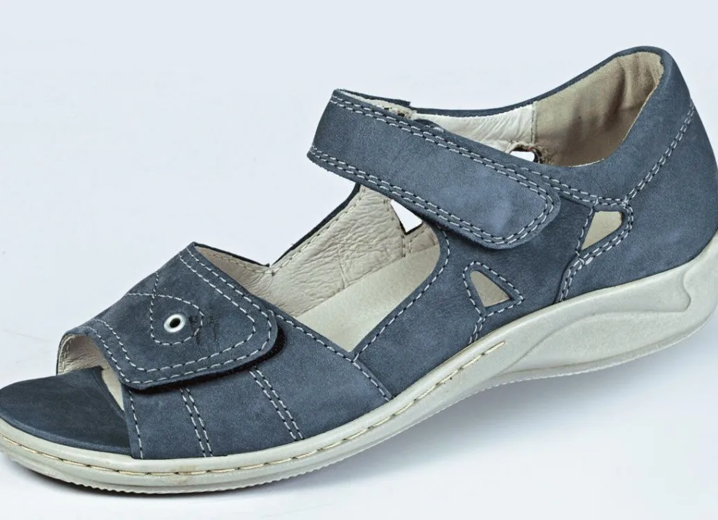 Waldläufer, bequeme Damen-Sandalen, Weite H, mit herausnehmbarem Fußbett Damen Sneaker & Sportschuhe|Sandalen