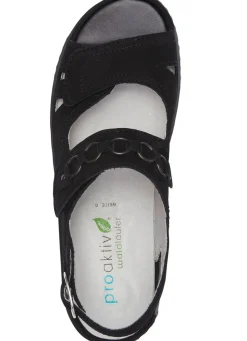 New Waldläufer, bequeme Damen-Sandalen, Weite G, mit herausnehmbarem Fußbett Damen Sandalen