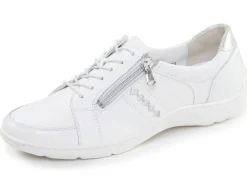Discount Waldläufer, bequeme Damen-Schnürschuhe, Weite H, mit herausnehmbarem Fußbett Damen Schnürschuhe
