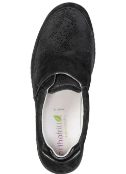 Outlet Waldläufer, bequeme Damen-Slipper, Weite K, mit herausnehmbarem Fußbett Damen Slipper