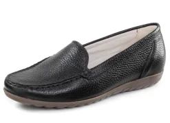 Outlet Waldläufer, bequeme Damen-Slipper, Weite H, mit herausnehmbarem Fußbett Damen Slipper