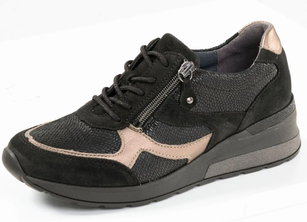 Hot Waldläufer, bequeme Damen-Sneaker, Weite H, mit herausnehmbarem Fußbett Damen Sneaker & Sportschuhe|Schnürschuhe