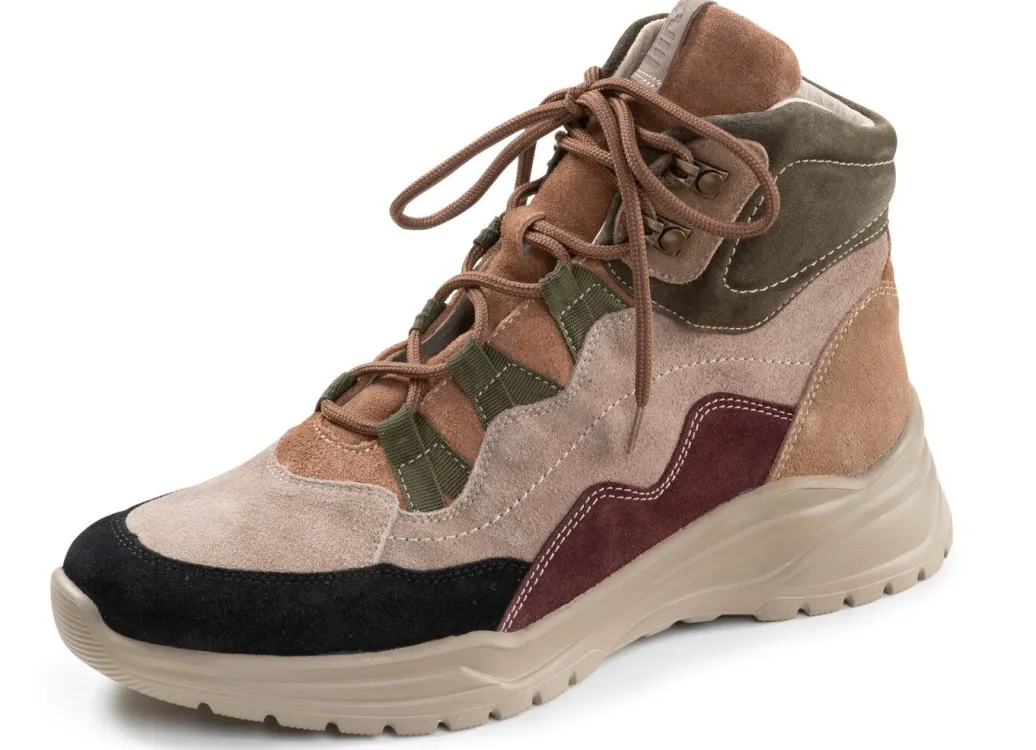 New Waldläufer, bequeme Damen-Stiefeletten, Weite H, mit herausnehmbarem Fußbett Damen Stiefel & Stiefeletten