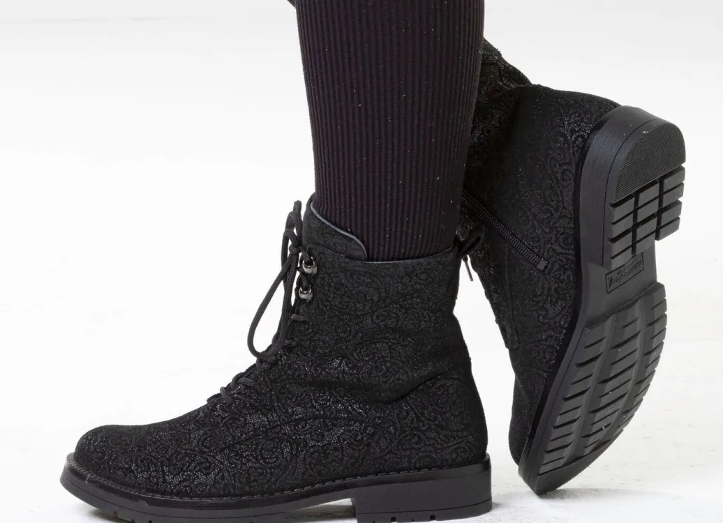 Hot Waldläufer, bequeme Damen-Stiefeletten, Weite G, mit herausnehmbarem Fußbett Damen Stiefel & Stiefeletten
