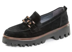 Outlet Waldläufer Loafer aus Veloursleder Damen Slipper
