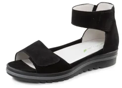 Best Waldläufer Sandale mit herausnehmbarem Lederfußbett Damen Sandalen