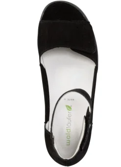 Best Waldläufer Sandale mit herausnehmbarem Lederfußbett Damen Sandalen