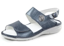 Discount Waldläufer Sandale mit Metallschmuck mit Glitzersteinchen Damen Sandalen