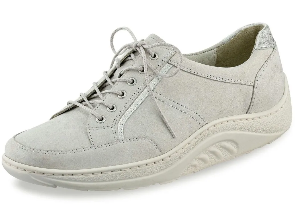 Waldläufer Schnürschuh mit edlen Metallicleder-Einsätzen Damen Sneaker & Sportschuhe|Schnürschuhe