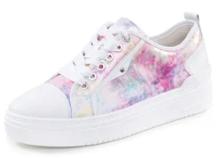 New Waldläufer Schnür-Sneaker mit verspieltem Druck Damen Sneaker & Sportschuhe|Schnürschuhe