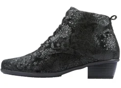 Clearance Waldläufer Schnür-Stiefelette mit floraler Prägung Damen Stiefel & Stiefeletten