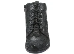 Clearance Waldläufer Schnür-Stiefelette mit floraler Prägung Damen Stiefel & Stiefeletten