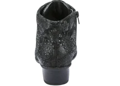 Clearance Waldläufer Schnür-Stiefelette mit floraler Prägung Damen Stiefel & Stiefeletten