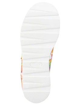 Hot Waldläufer Sneaker aus beschichtetem, floral bedrucktem Textilmaterial Damen Sneaker & Sportschuhe