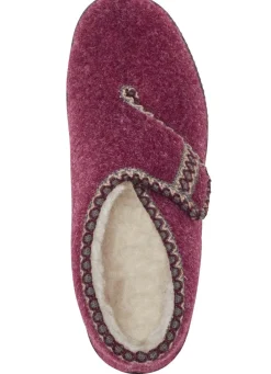 Clearance Warme Damen-Hausschuhe, Weite H, mit Klettverschluss Damen Hausschuhe
