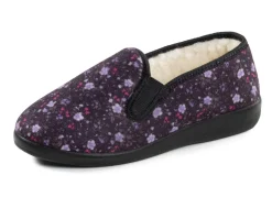 Discount Warme Damen-Hausschuhe, Weite H, mit Wolle Damen Hausschuhe