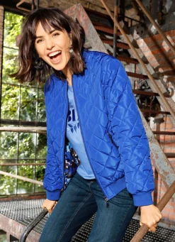 Damen Mona Übergangsjacken<Wendeblouson mit Rippenstrickbündchen