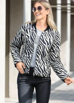 Damen Mona Übergangsjacken<Wende-Kurzjacke in Blousonoptik