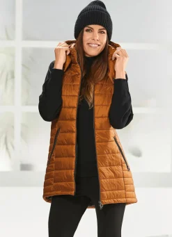 Damen Mona Winterjacken<Weste mit 2-Wege-Reißverschluss