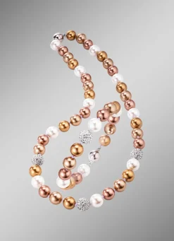 Clearance Wunderschön schimmerndes, 2-teiliges Schmuck-Set Damen Halsketten|Armbänder
