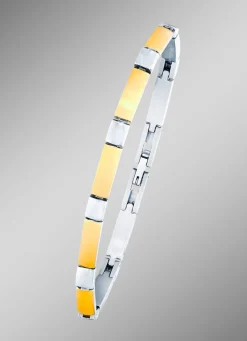 Outlet Wunderschön und modern: Armband in Bicolor Damen Modeschmuck|Armbänder