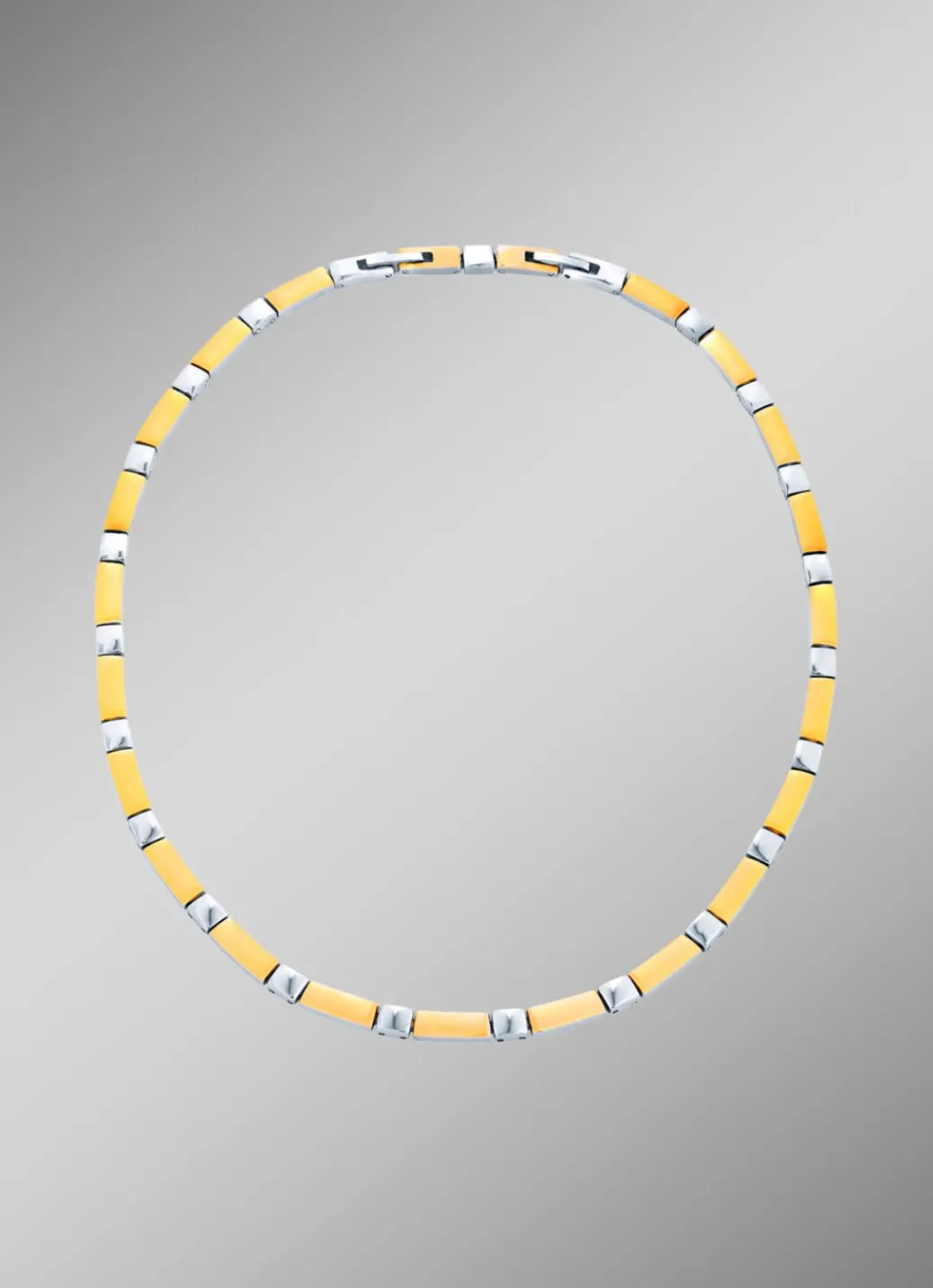 Discount Wunderschön und modern: Halskette in Bicolor Damen Modeschmuck|Halsketten