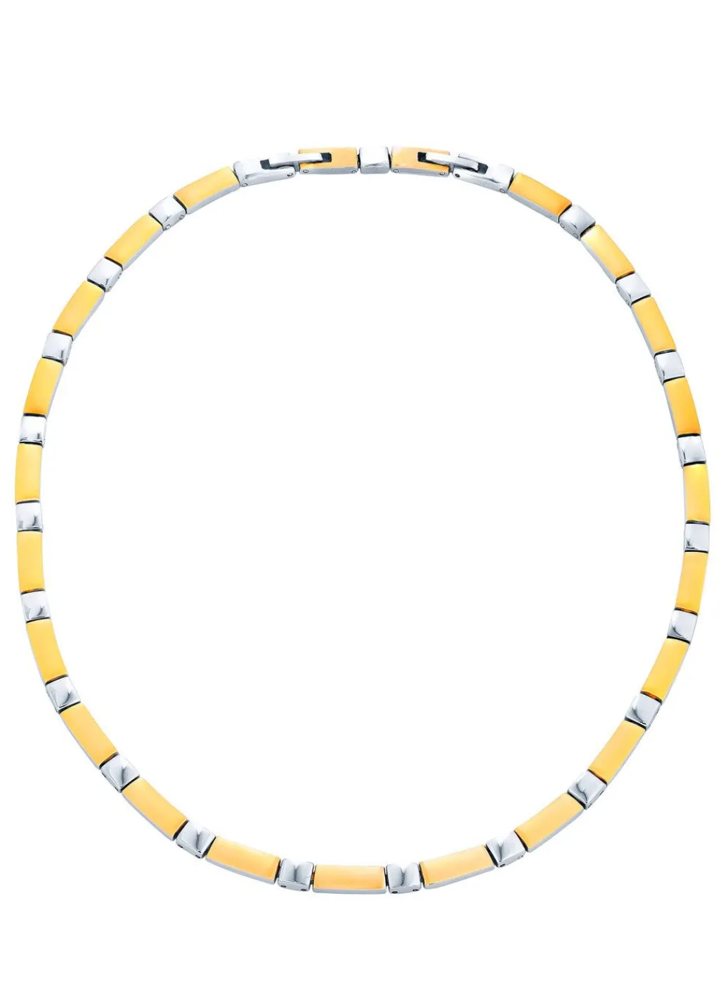 Discount Wunderschön und modern: Halskette in Bicolor Damen Modeschmuck|Halsketten