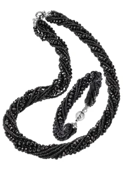 Hot Wundervoll funkelndes Schmuck-Set, 2-teilig Damen Halsketten|Armbänder