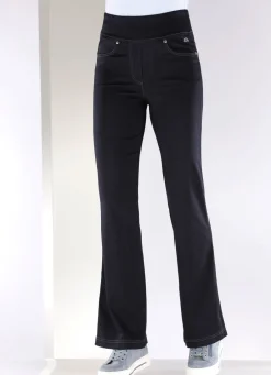 Damen Mona Schlupfhosen|Jeans<Yoga-Jeans mit ausgestellter Fußweite